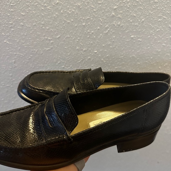 Etienne Aigner Shoes - Etienne Aigner Black Textured Loafers